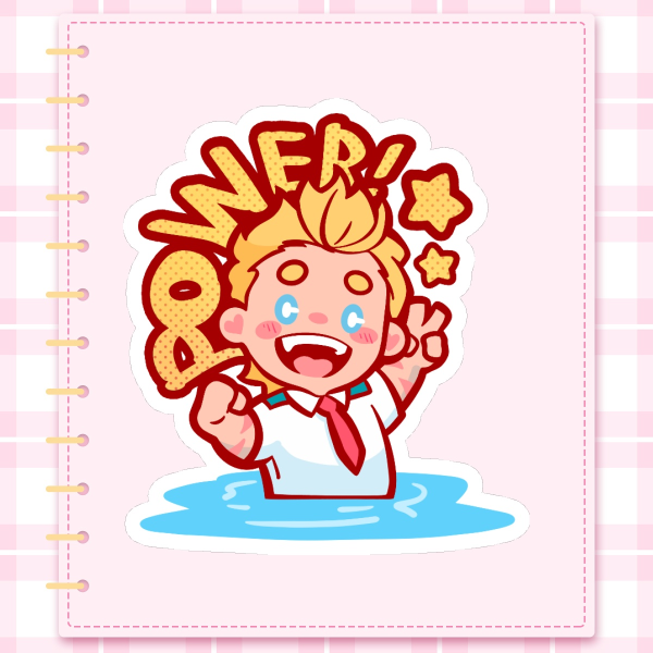 Soft Touch Sticker - Mirio Togata Lemillion the Big Three - Boku No Hero Academia My Hero Academia Anime BNHA MHA