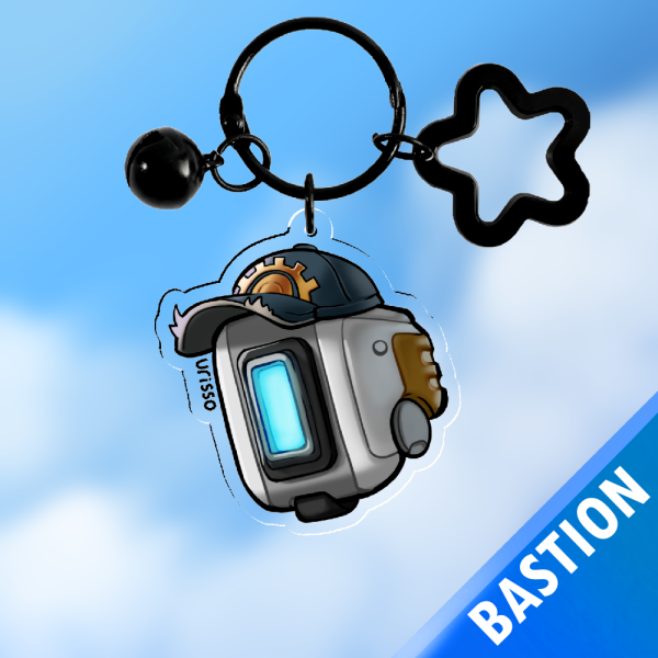 BASTION Chibi Keychain - Overwatch Acrylic Keychain