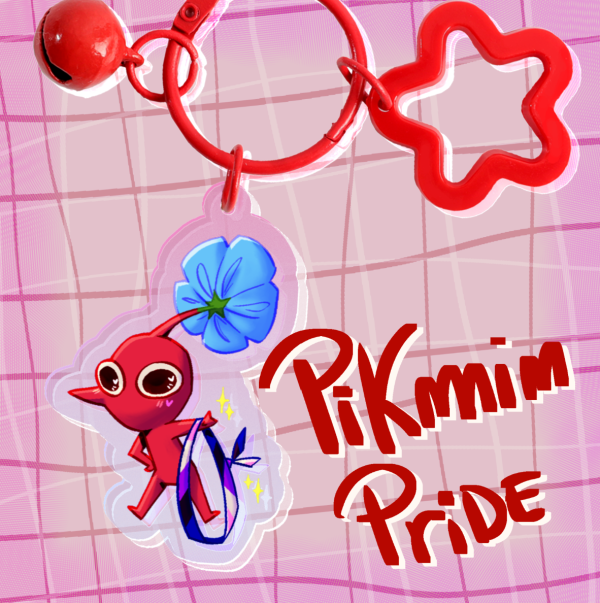 Red Pikmin Pride Gender Fluid Bracelet