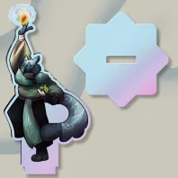 Spellcasting rainbow standee