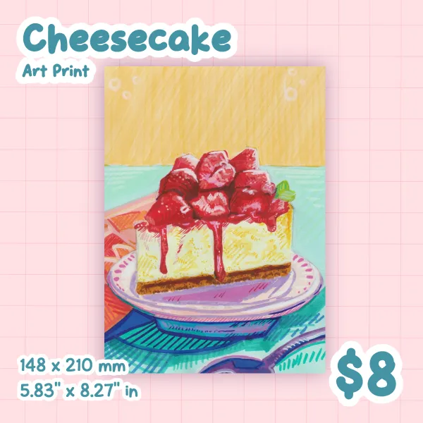 Strawberry Cheesecake Print