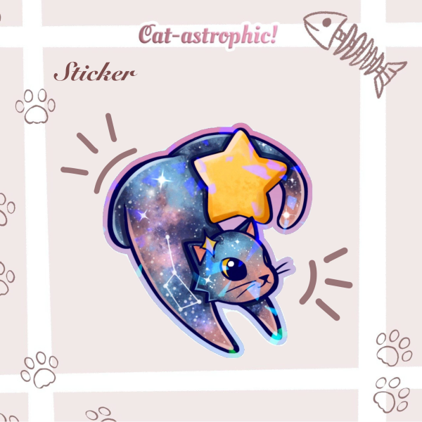 Space Kitty- Sticker