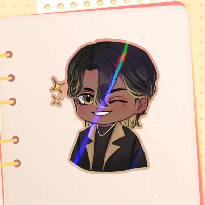 Elias (OC) Colored Edge Sticker