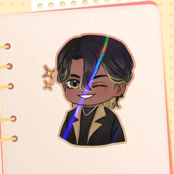 Elias (OC) Colored Edge Sticker