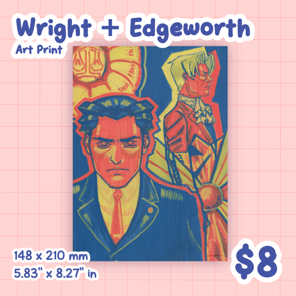 Phoenix Wright and Miles Edgeworth Print