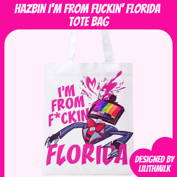 Hazbin Hotel Vox Val From Florida Full-print Canvas Tote Bag - 15.3″x13.4″(39x34cm)