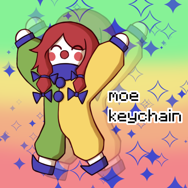 Moe [aregect] Glitter Acrylic Keychain