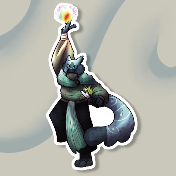 Spellcasting holographic sticker