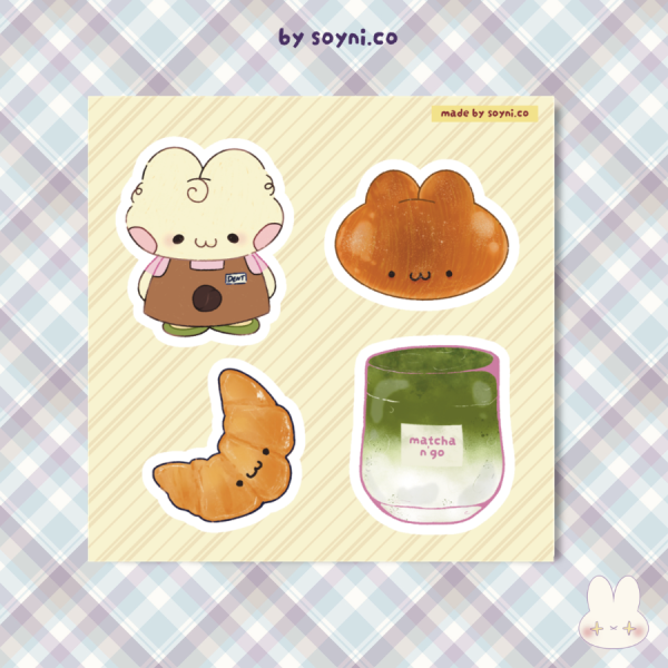 Café stickers sheet