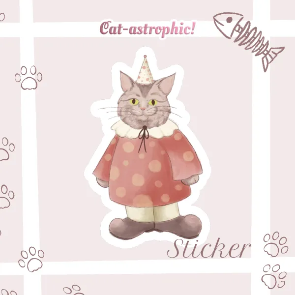 Cat Silly Sticker