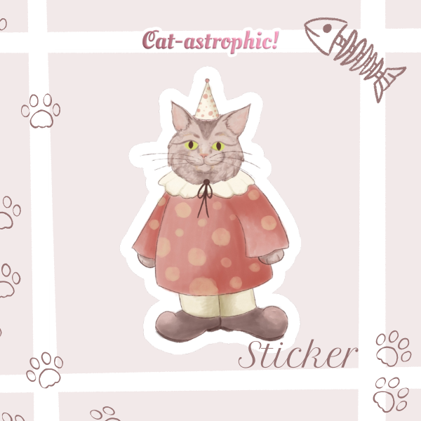Cat Silly Sticker
