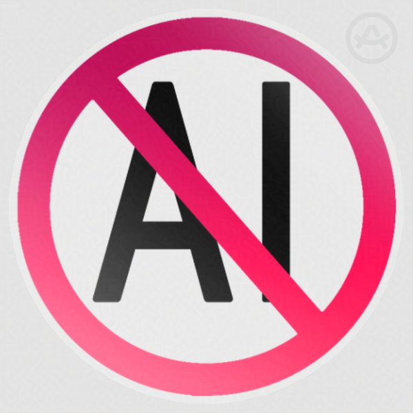 Anti AI (Black) - 2 Inch Vinyl Sticker