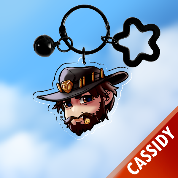 CASSIDY Chibi Keychain - Overwatch Acrylic Keychain