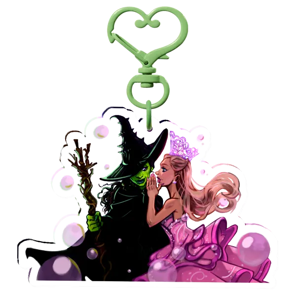 Elphaba and Glinda Keychain