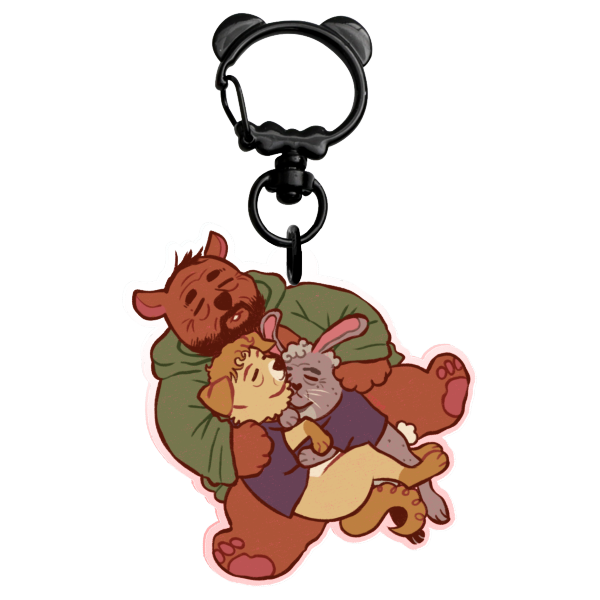 "Hucklerabbot healing" Colored Edge Acrylic Keychains