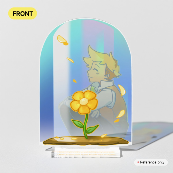 Golden Flower in Asylum Clear Acrylic Standee || Deltarune