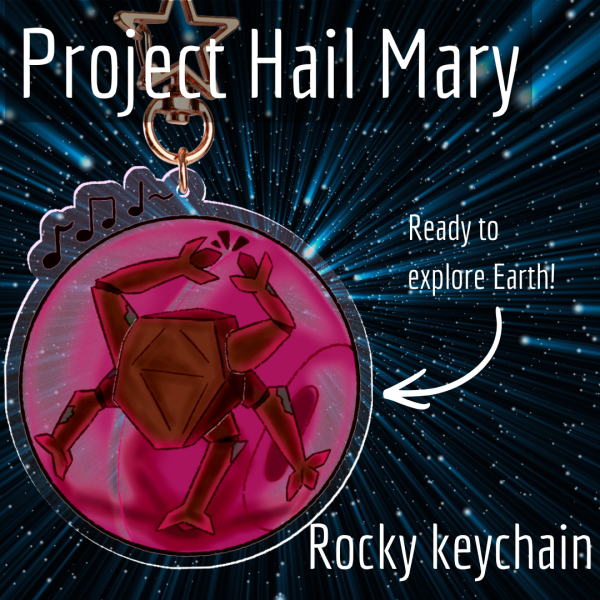 Keychain - Rocky in a hamster ball || Project Hail Mary