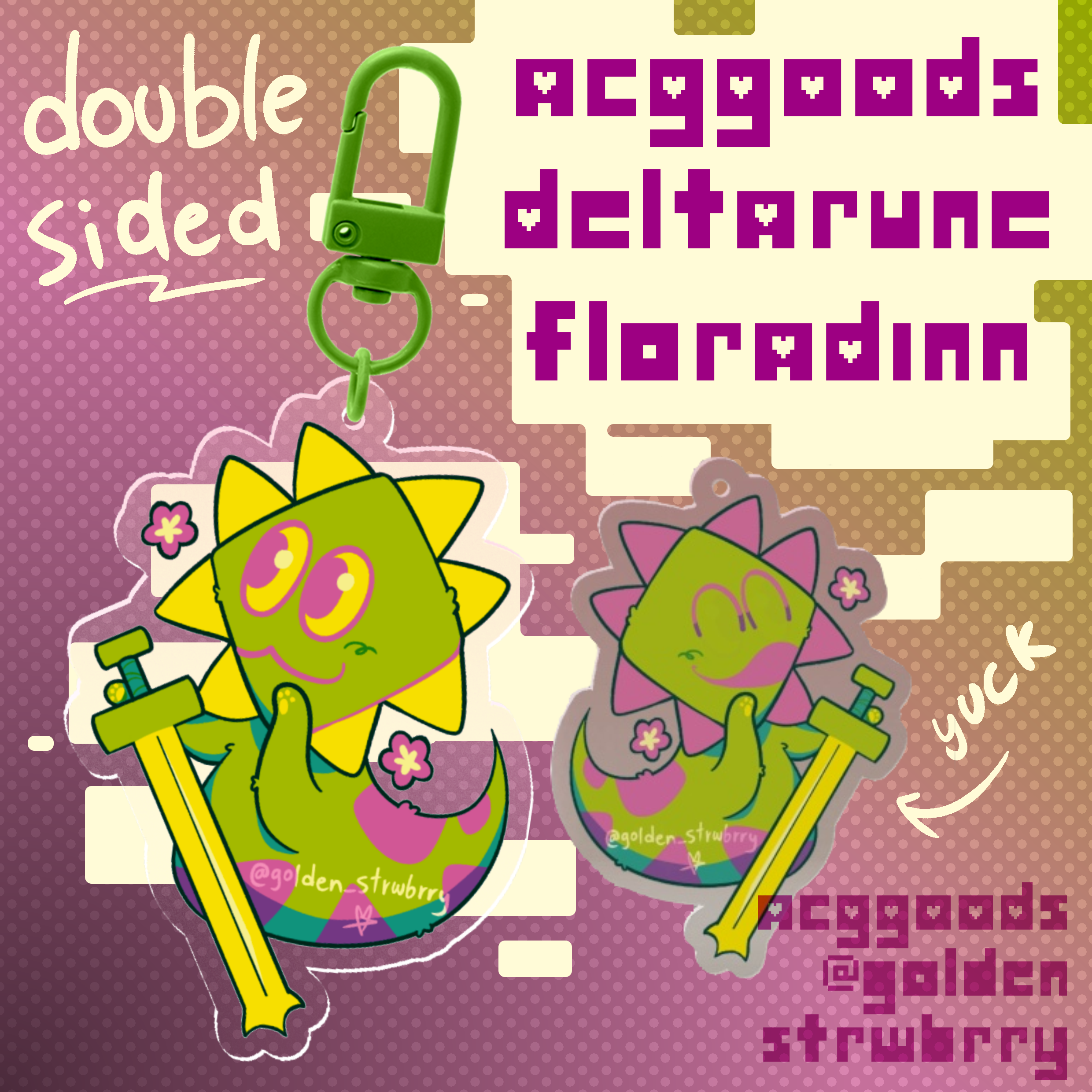 Floradinn Deltarune Acrylic Keychains