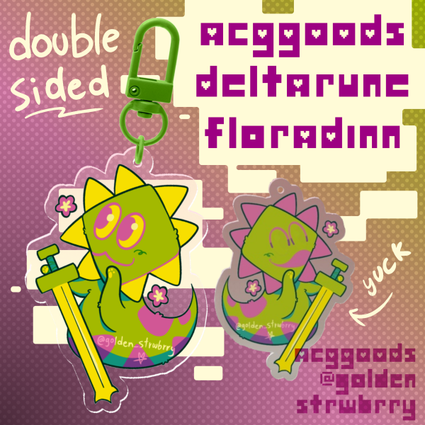 Floradinn Deltarune Acrylic Keychains