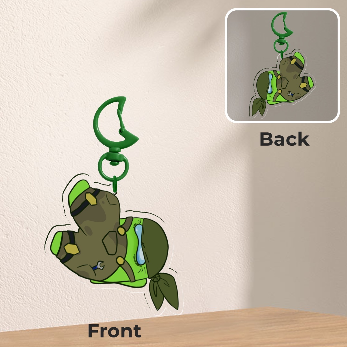Grabby Lime | Among Us Keychain