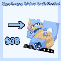 Kippy Ravepop Rainbow Acrylic Standee