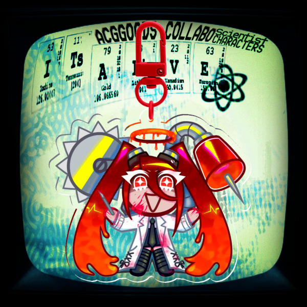 [Iodine Povidone cookie (blood)] Acrylic Keychain