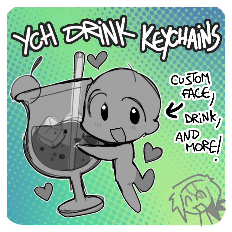 YCH DRINK THEMED KEYCHAINS!!