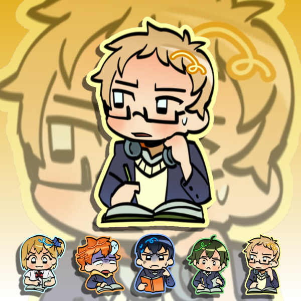 Tsukishima Matte Sticker