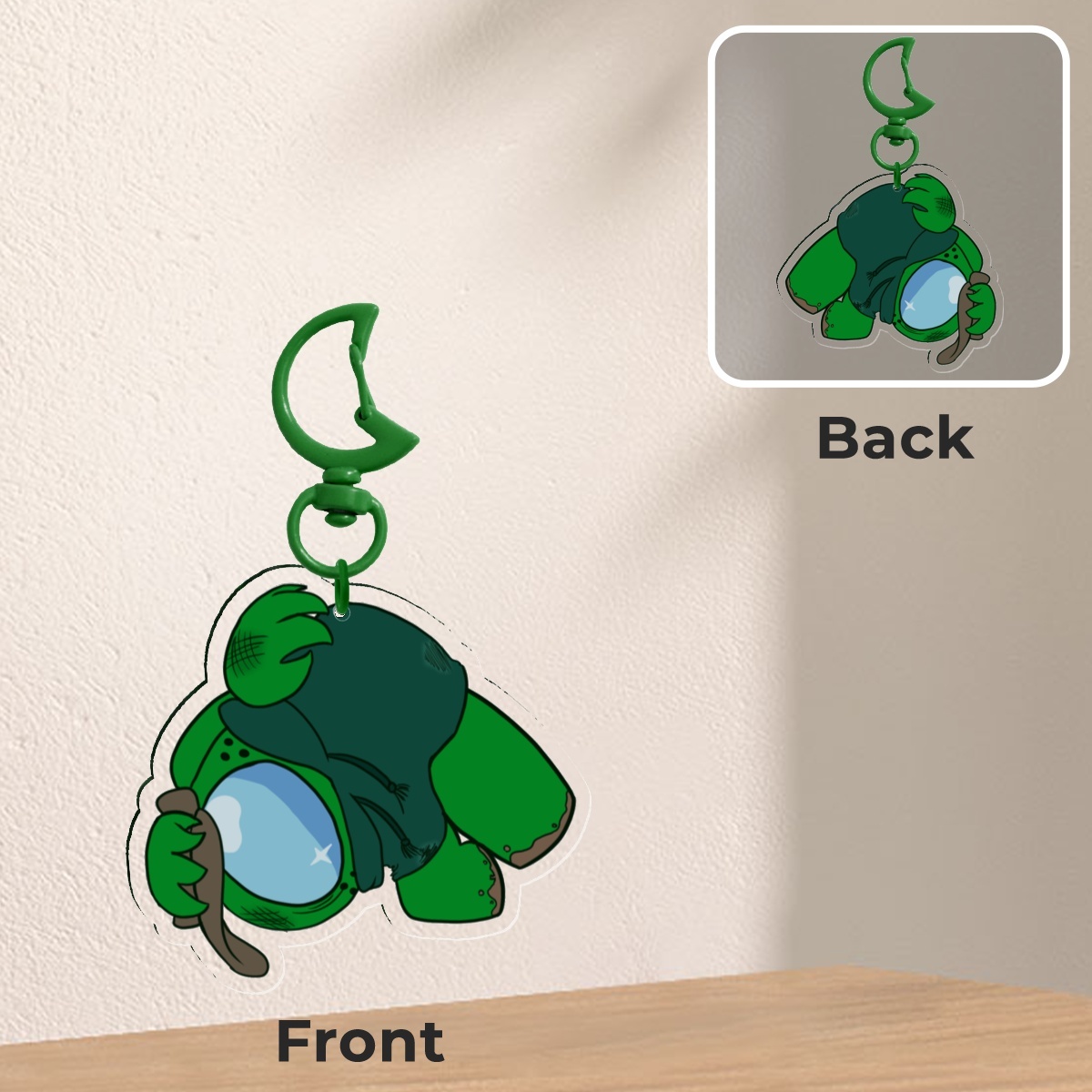 Grabby Green | Among Us Keychain