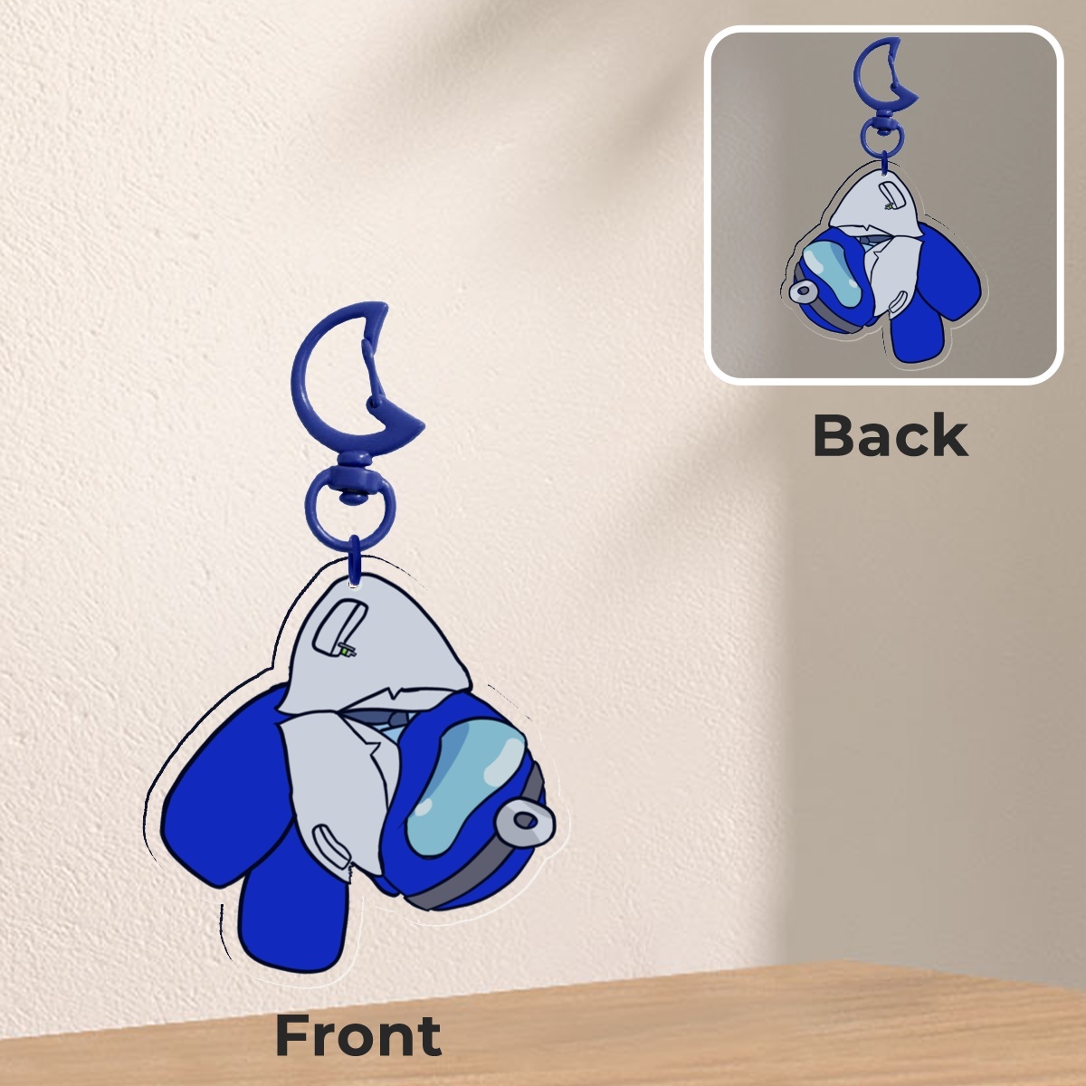 Grabby Blue | Among Us Keychain