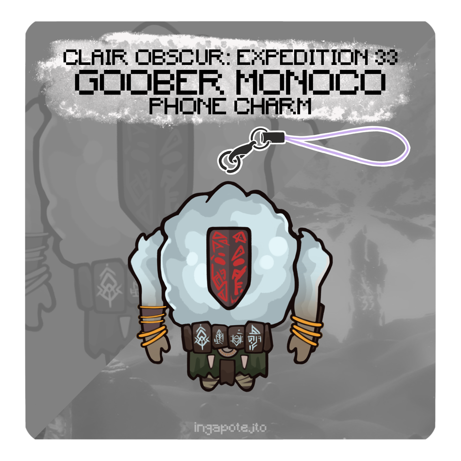 [ E33 ] The Goober Expedition - Monoco phone charm