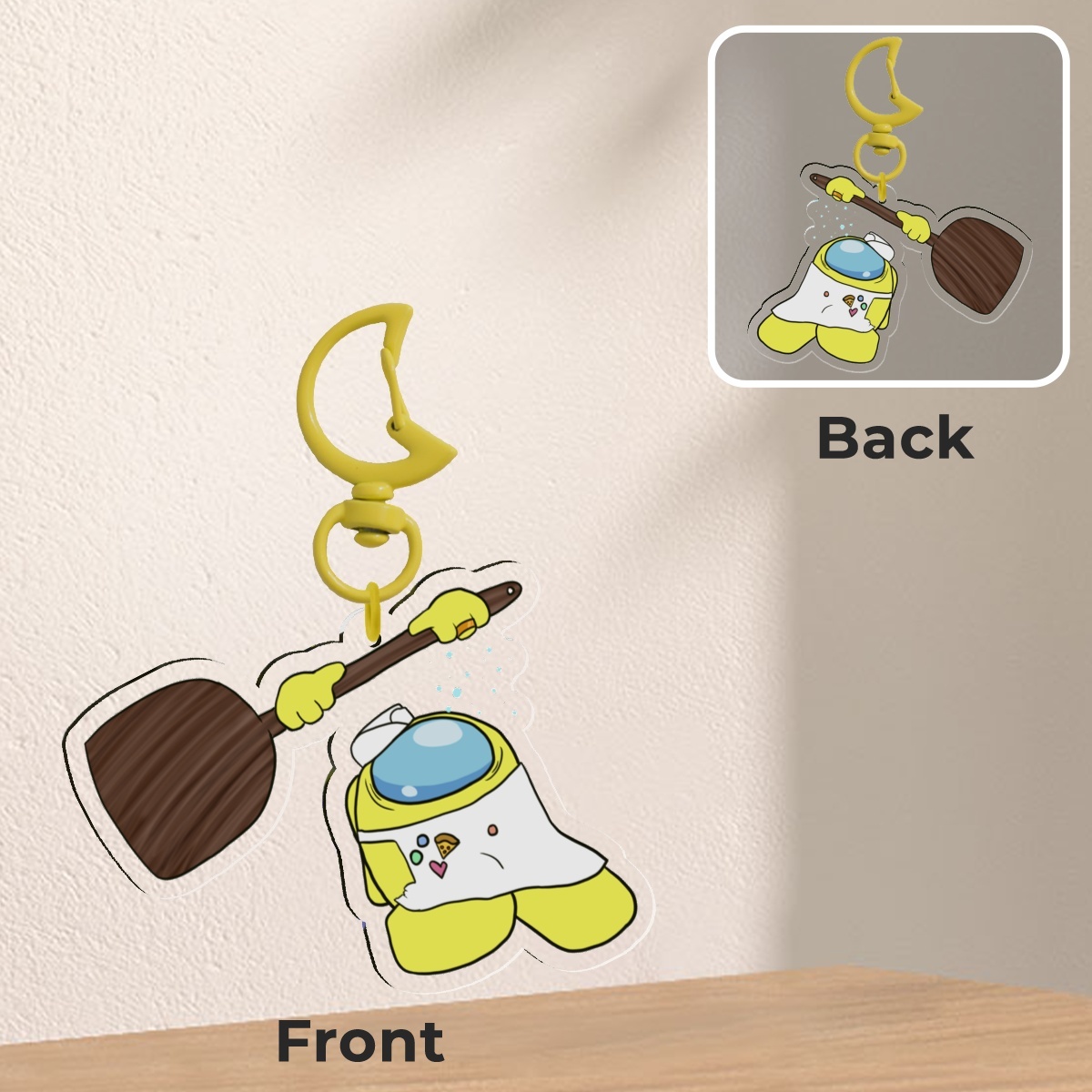 Grabby Yellow | Among Us Keychain