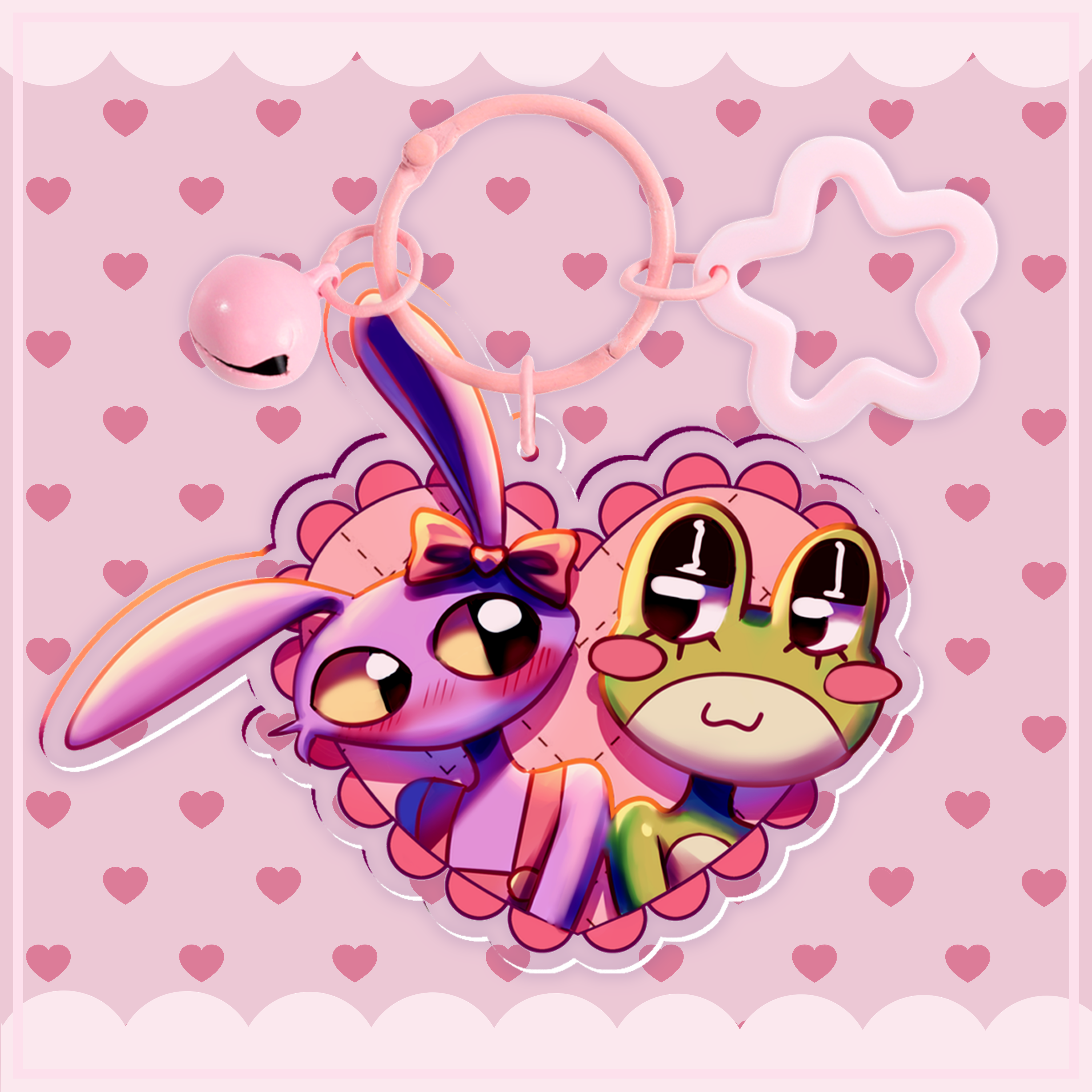 Ribbitrabbit Keychain