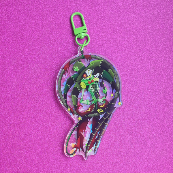 Robo-Fizz Comeback Broken Glass Acrylic Keychain