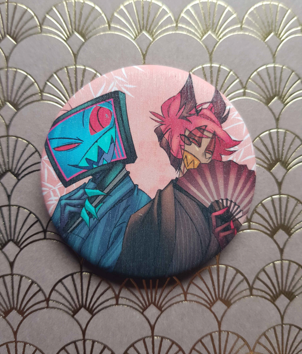 Radiostatic (Asia-inspired outfits) 58 mm Button