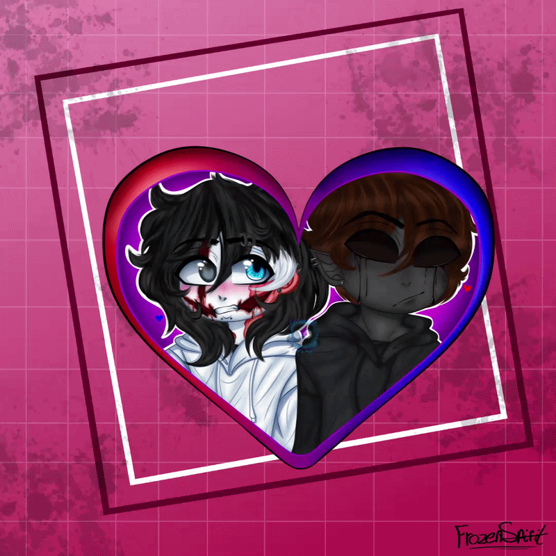 | CREEPYPASTA | Eyeless Jack x Jeff The Killer Sticker