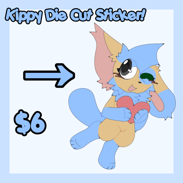 Kippy Die Cut Sticker