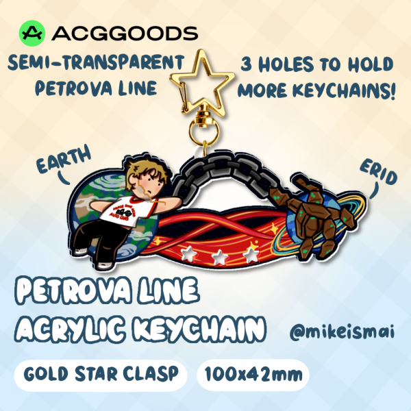 Petrova Line Acrylic Keychain