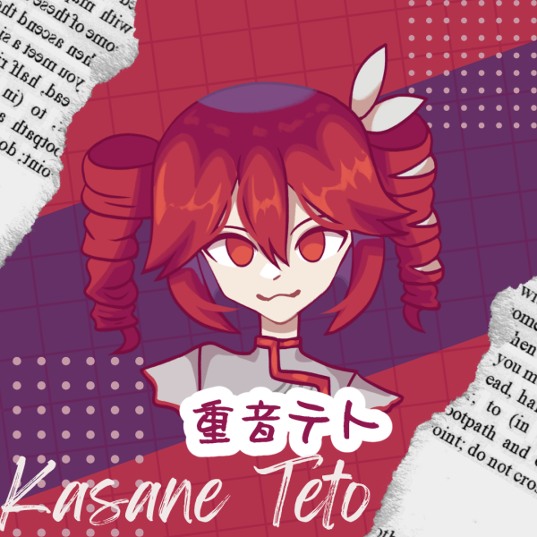 Kasane Teto SynthV UTAU Vocaloid Acrylic Pins
