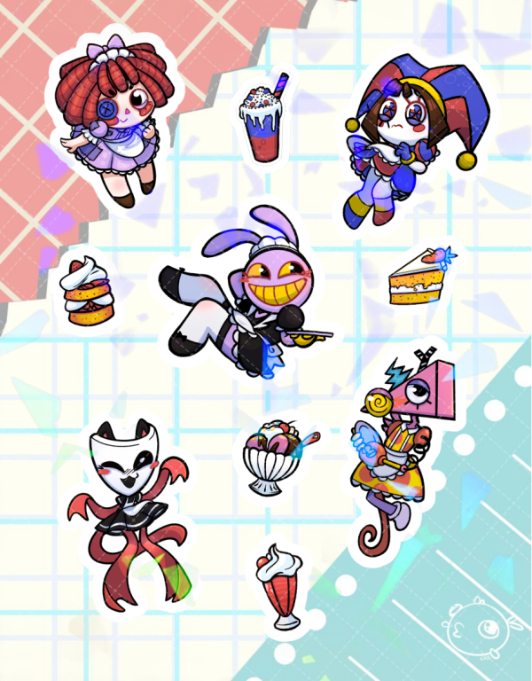 TADC Maid Cafe Sticker Set Broken Glass Holo