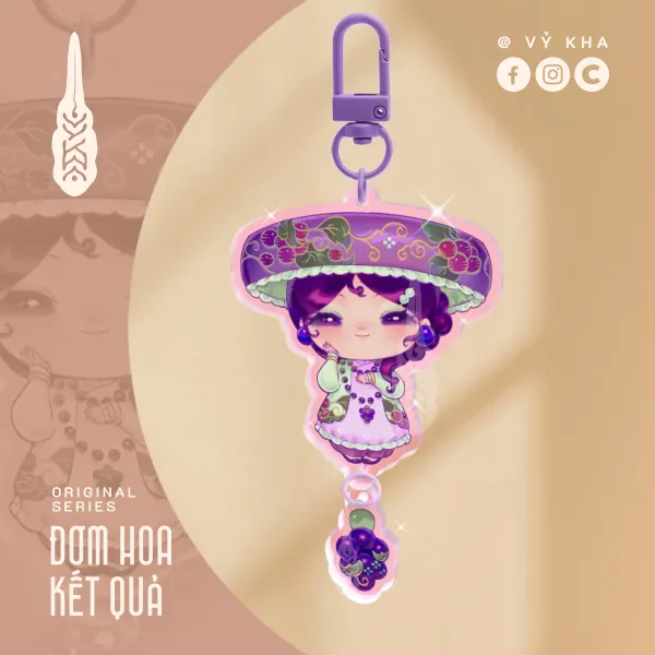 "Grape Muse" • Acrylic Keychains