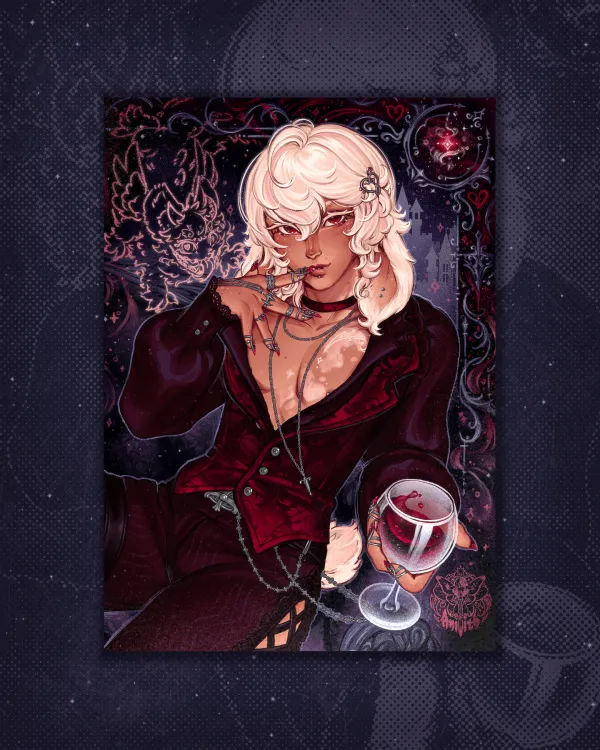 "Sanguine Temptation" (Original Art Print)
