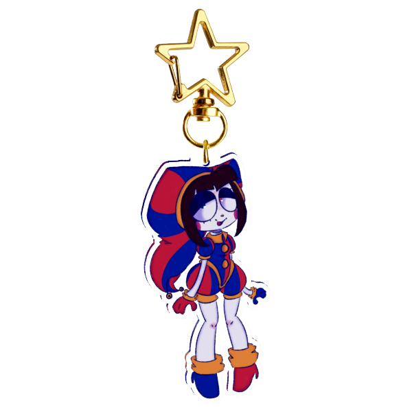 Pomni acrylic keychain 