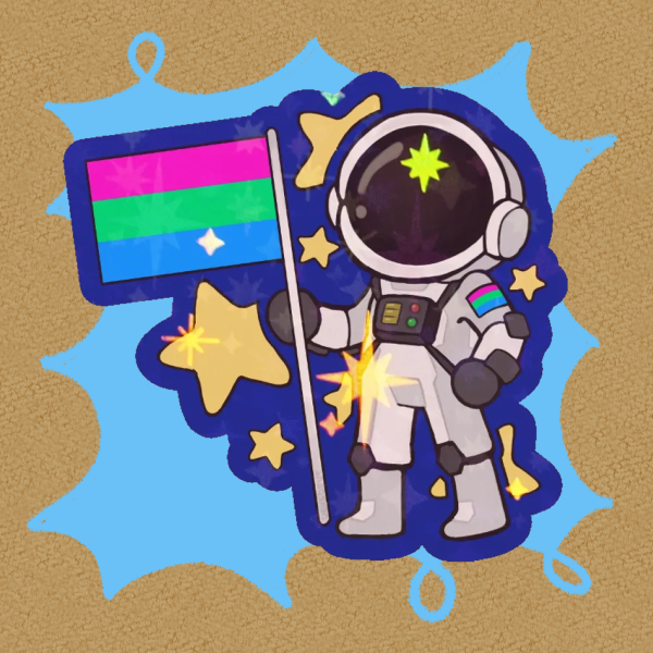 Polysexual Astronaut Sticker