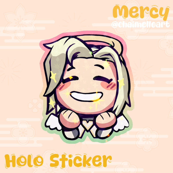 Sparkly Mercy ♡ Holo Sticker