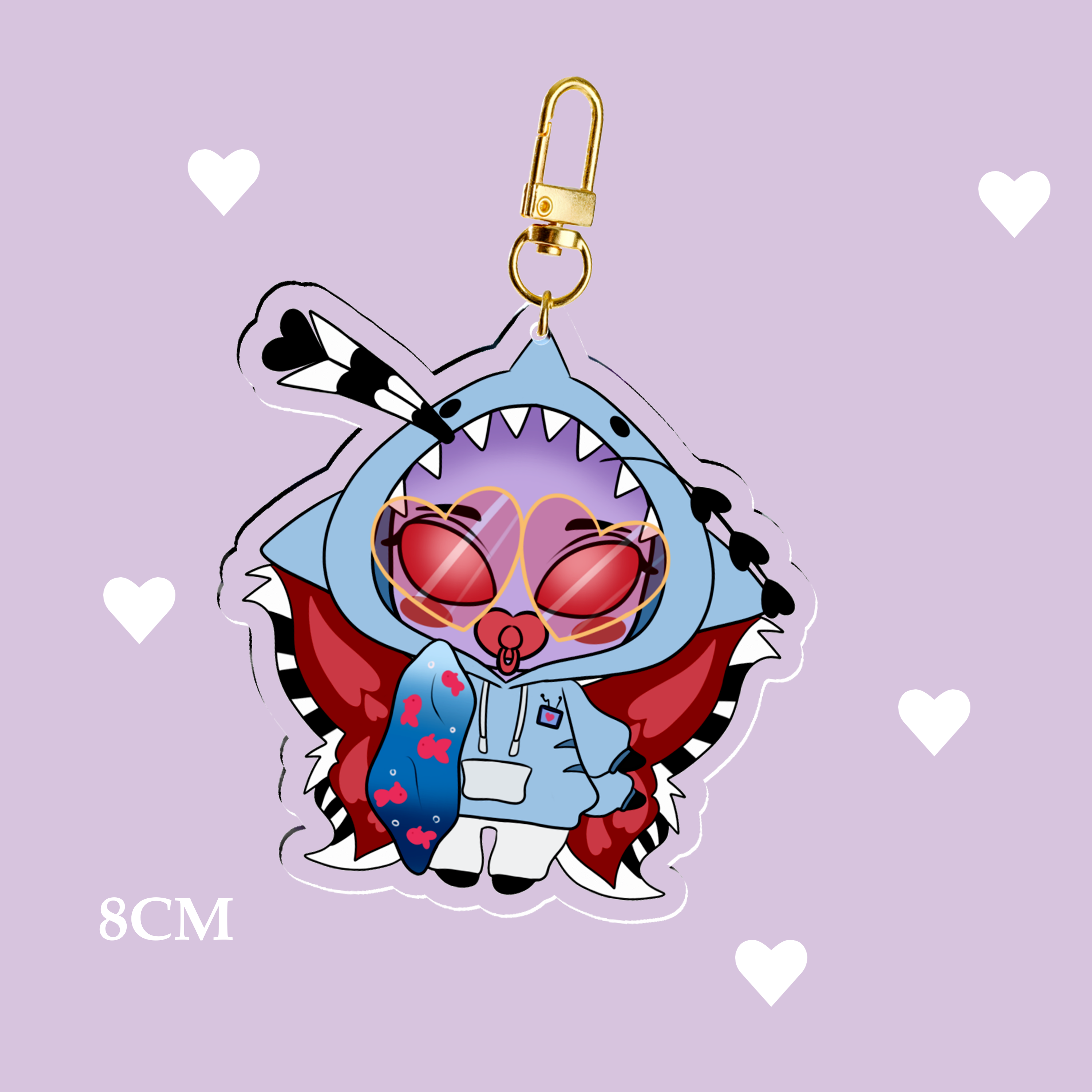 Baby Valentino 8cm keychain || hazbin hotel