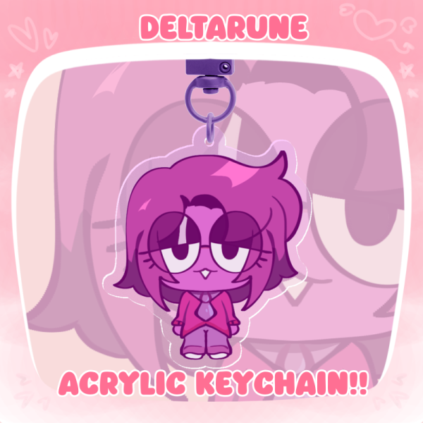 Seth Deltarune Colored Edge Acrylic Keychains
