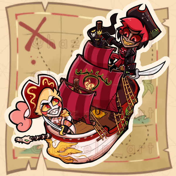 RadioApple Pirate Ship Sticker