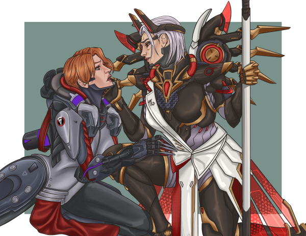 OVERWATCH Moicy Blackwatch Moira/Vengeance Mercy PRINT