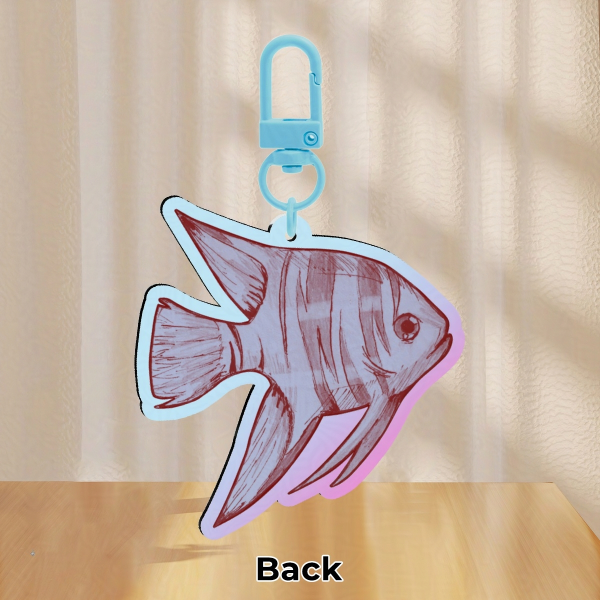 Angelfish - 6CM Rainbow Keychain
